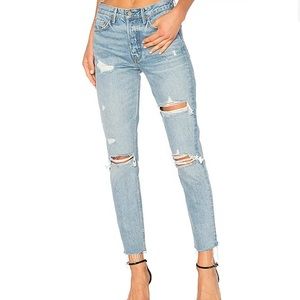 GRLFRND Karolina High Rise Distressed Skinny Jean